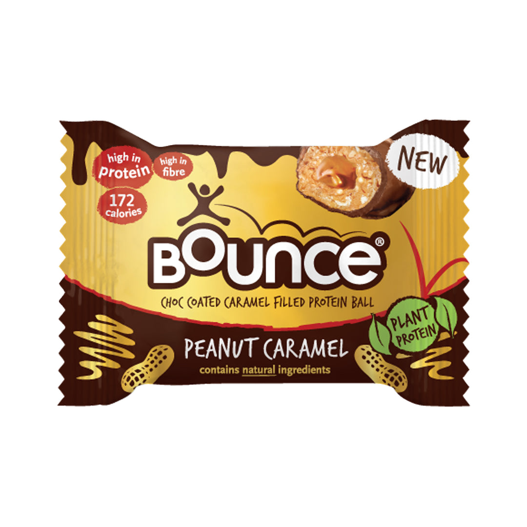 Bounce Dipped Peanut Caramel Protein Ball 40g - Prime Health Shop Malta