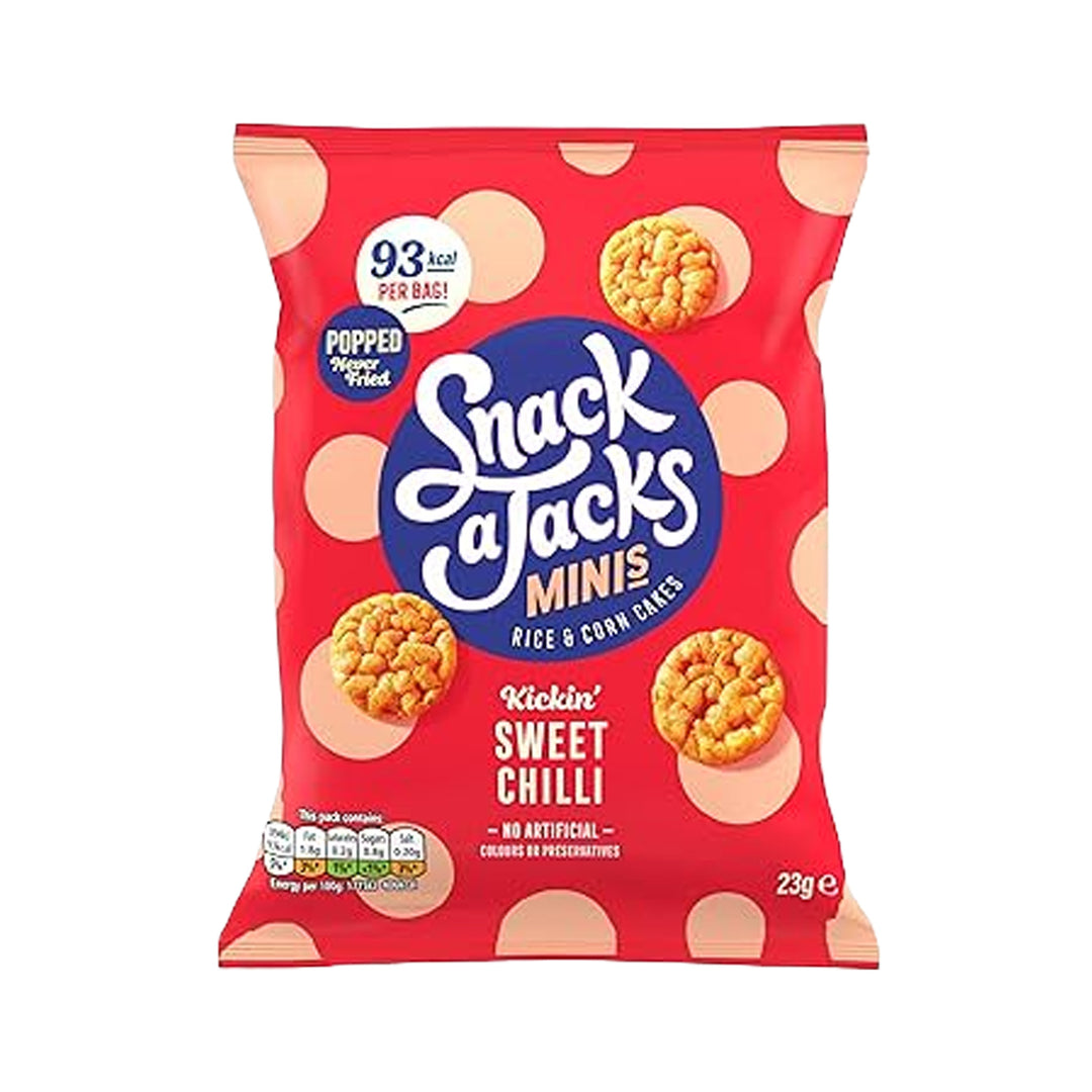 Snack-A-Jack Rice &amp; Corn Mini Sweet Chilli 23g – Prime Health Shop Malta