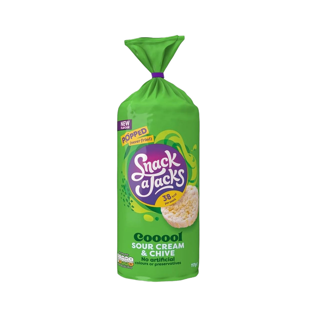 Snack-A-Jack Rice &amp; Corn Jumbo Sour Cream &amp; Chives 117g - Prime Health Shop Malta
