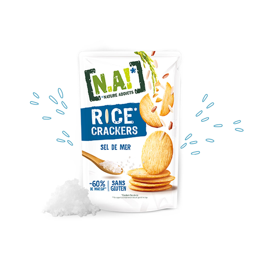 N.A! Rice Crackers Sea Salt 85g - Gluten Free - Prime Health Shop Malta