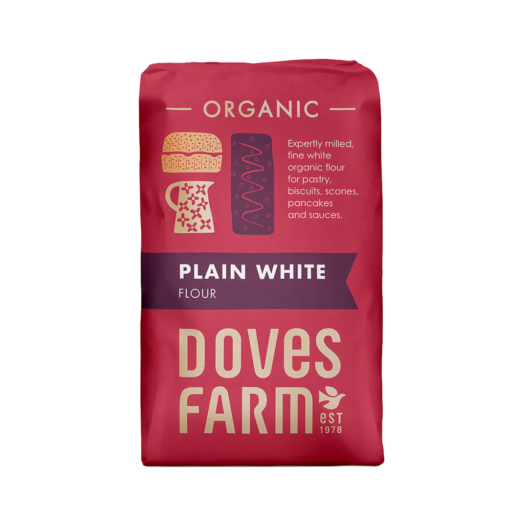 Doves Farm Organic Plain White Flour 1kg - Prime Health Shop Malta