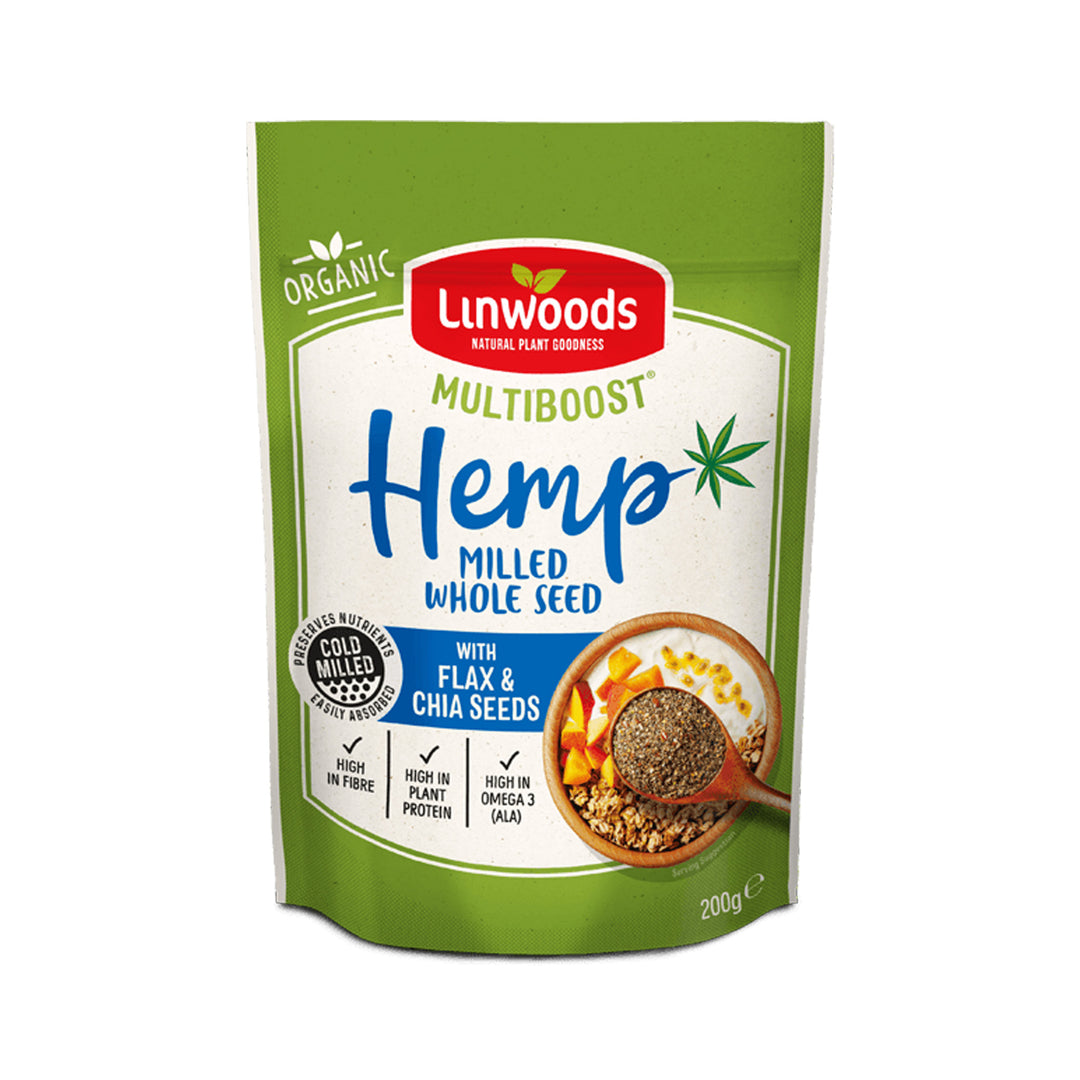 Linwoods  Organic Milled Hemp with Flax &amp; Chia Seeds 200g