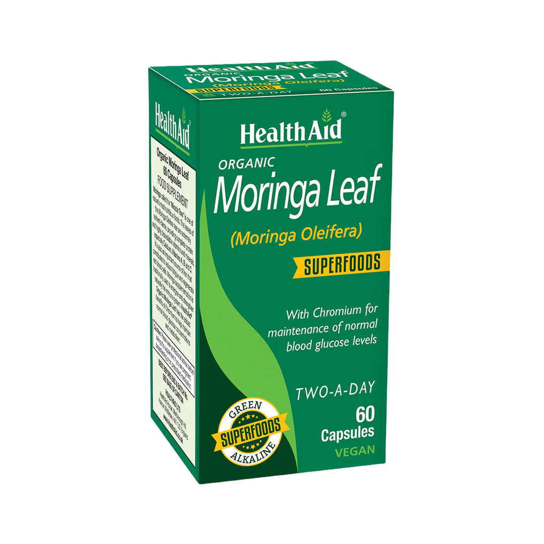 HealthAid Moringa Leaf Vegan Caps 60 caps – Prime Health Shop Malta