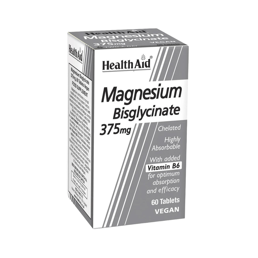 Health Aid Magnesium Bisglycinate 375mg 60 tabl – Prime Health Shop Malta