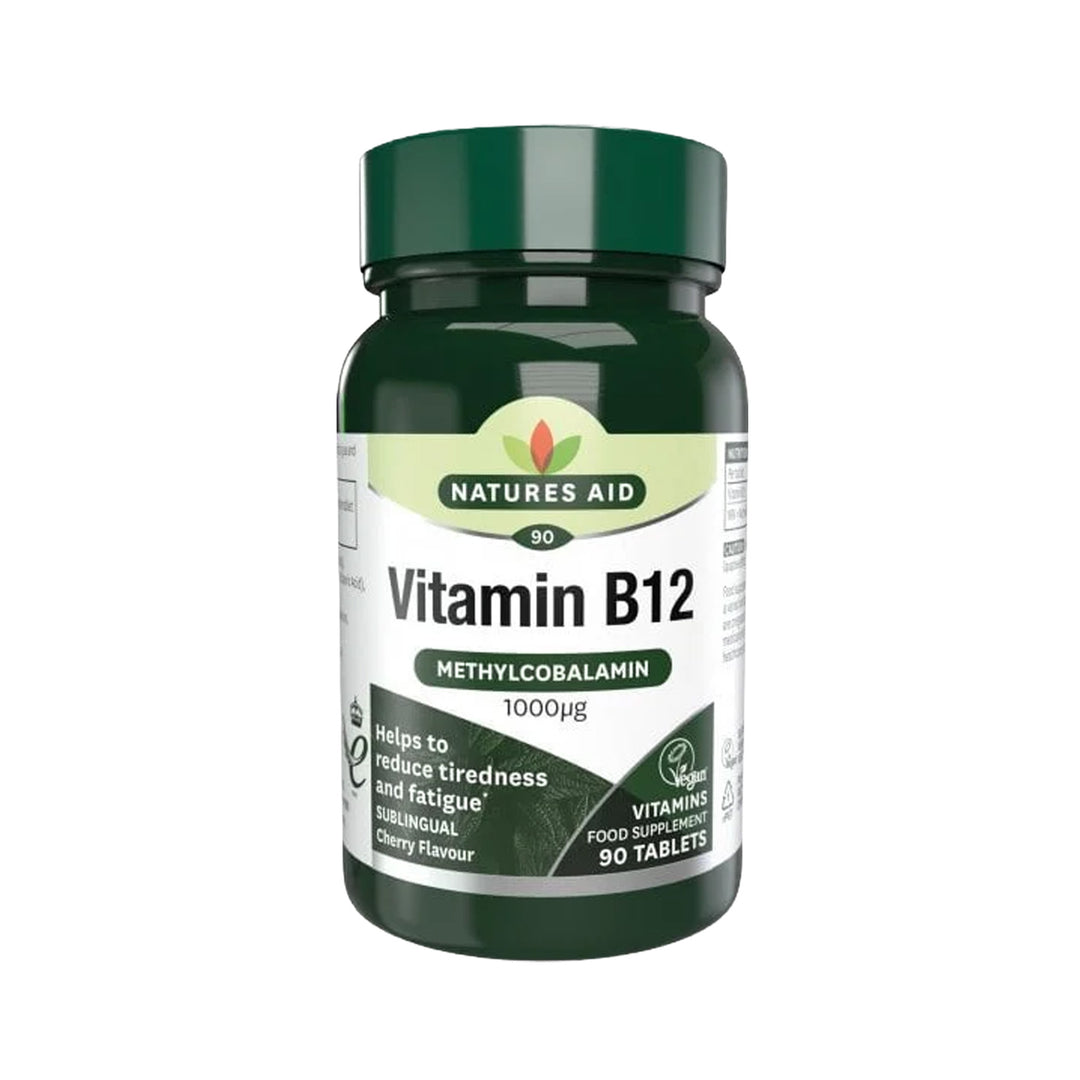 Natures Aid Vitamin B12 1000ug 90 tabs – Prime Health Shop Malta