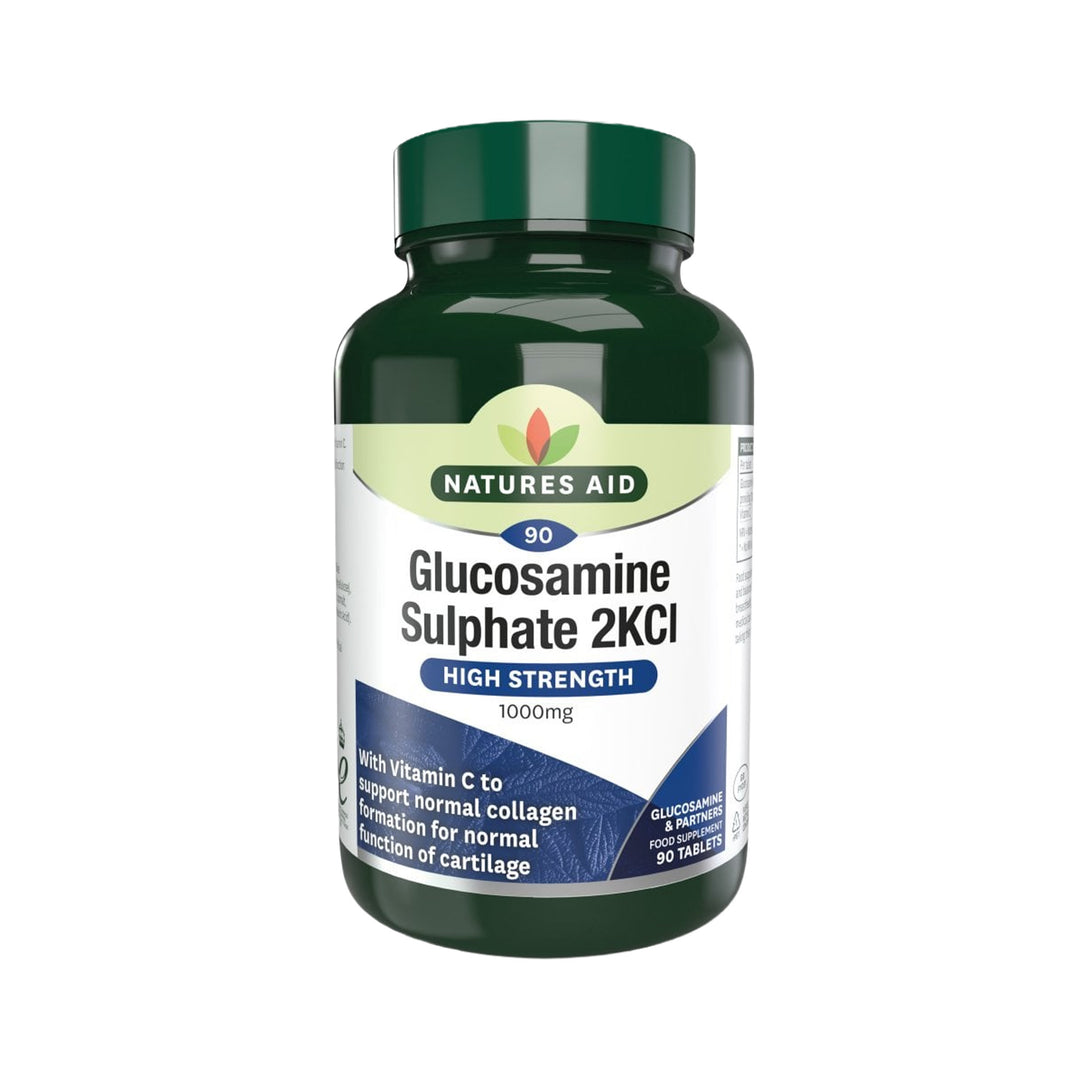 Natures Aid Glucosamine Sulphate 2KCI 1000mg 90 tabs – Prime Health Shop Malta