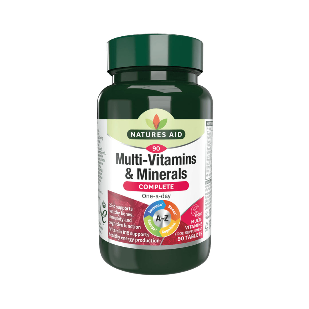 Natures Aid Multi-Vitamins & Minerals Complete 90 tabs – Prime Health Shop Malta