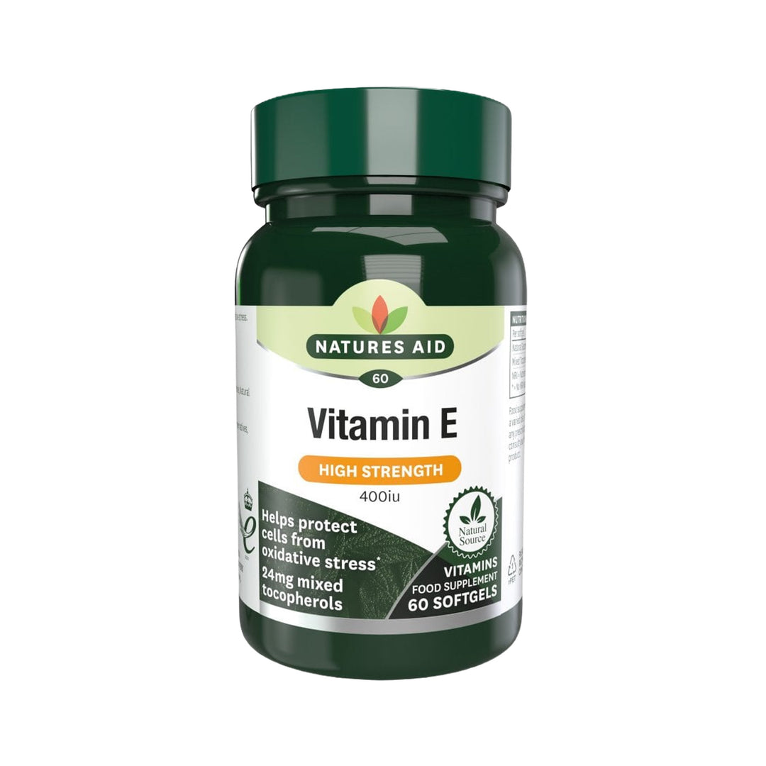 Natures Aid Vitamin E 400iu 60 Softgels - Prime Health Shop Malta