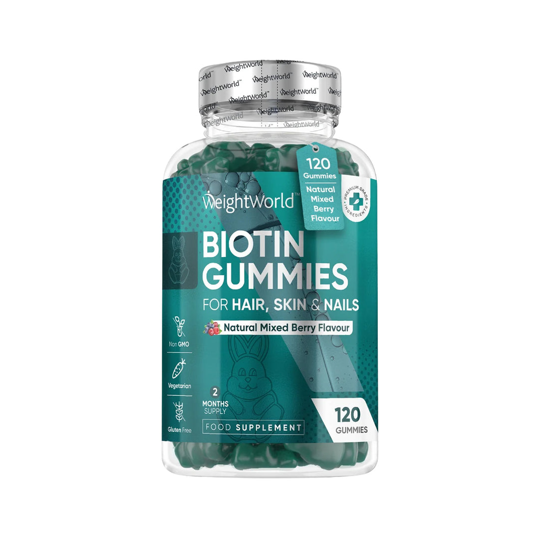 WeightWorld Biotin Gummies For Hair, Skin & Nails 5000MCG1 120 Gummies – Prime Health Shop Malta