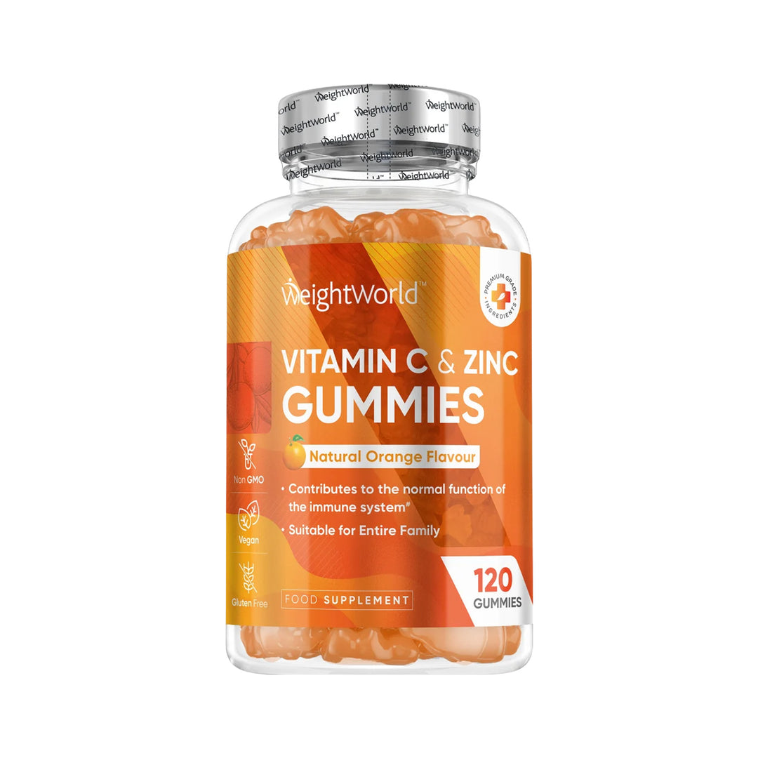 WeightWorld Vitamin C &amp; Zinc Gummies 120 Gummies - Prime Health Shop Malta