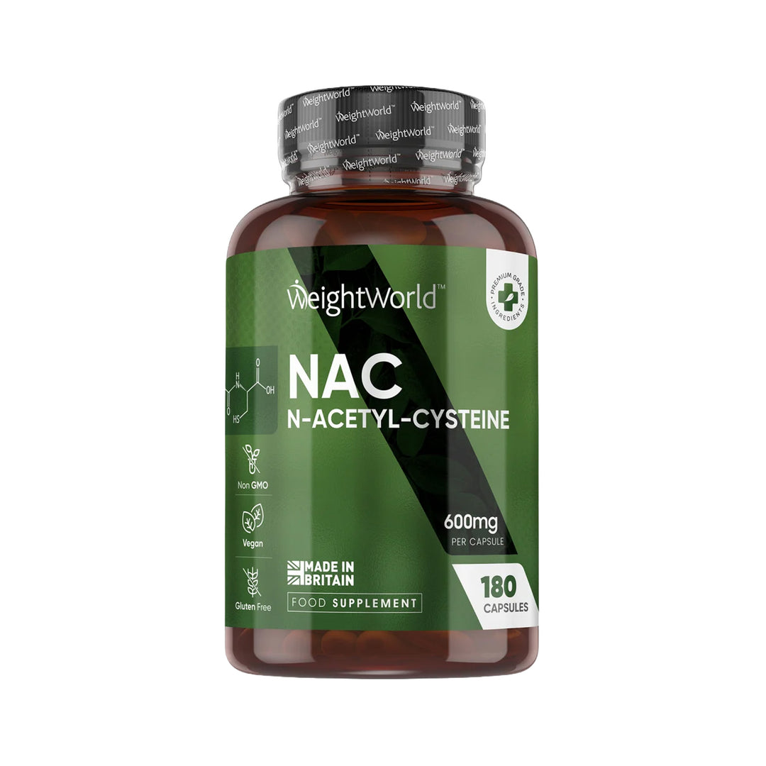 Weightworld Nac N-Acetyl-Cysteine 600mg 180 caps – Prime Health Shop Malta