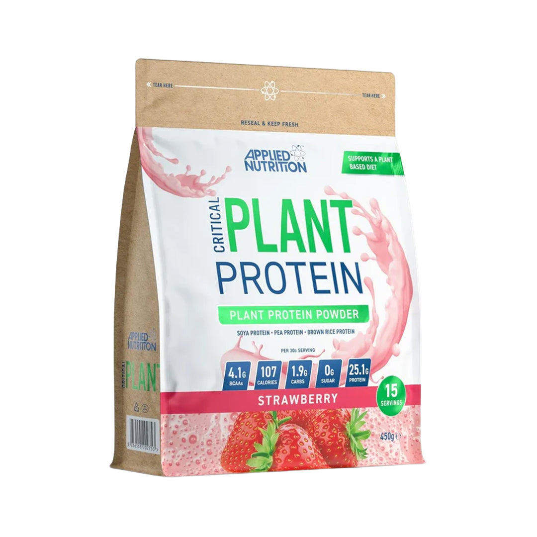 Applied Nutrition Critical Plant Protein Strawberry 450g - Prime Health Shop Malta