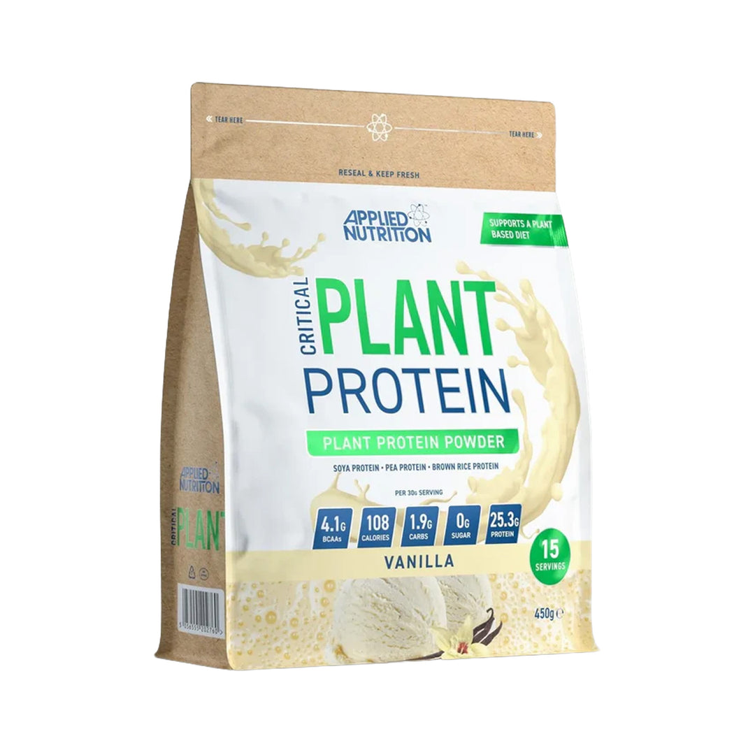 Applied Nutrition Critical Plant Protein Vanilla 450g - Prime Health Shop Malta