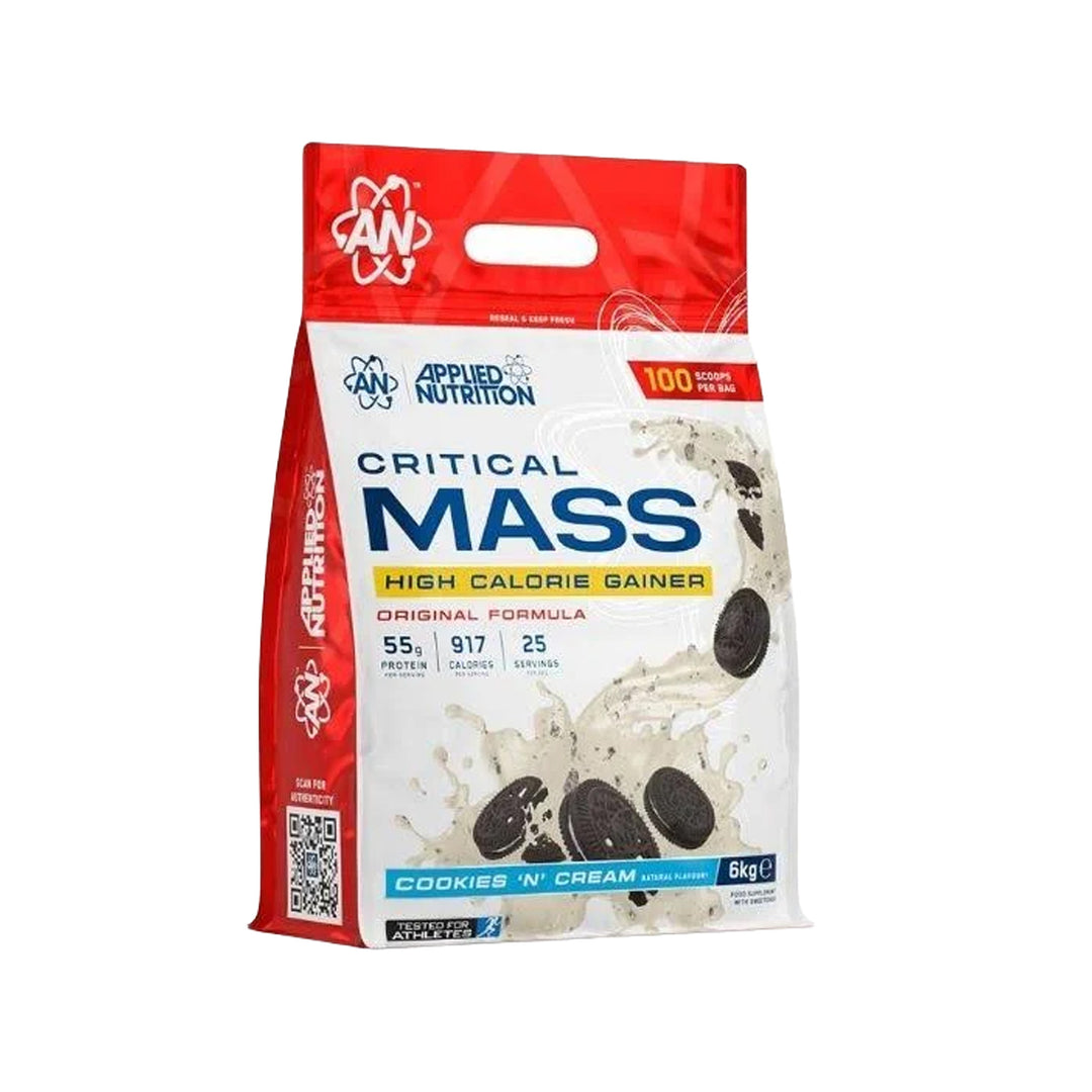 Applied Nutrition Critical Mass  High Calorie Gainer Cookies n’ Cream 6kg