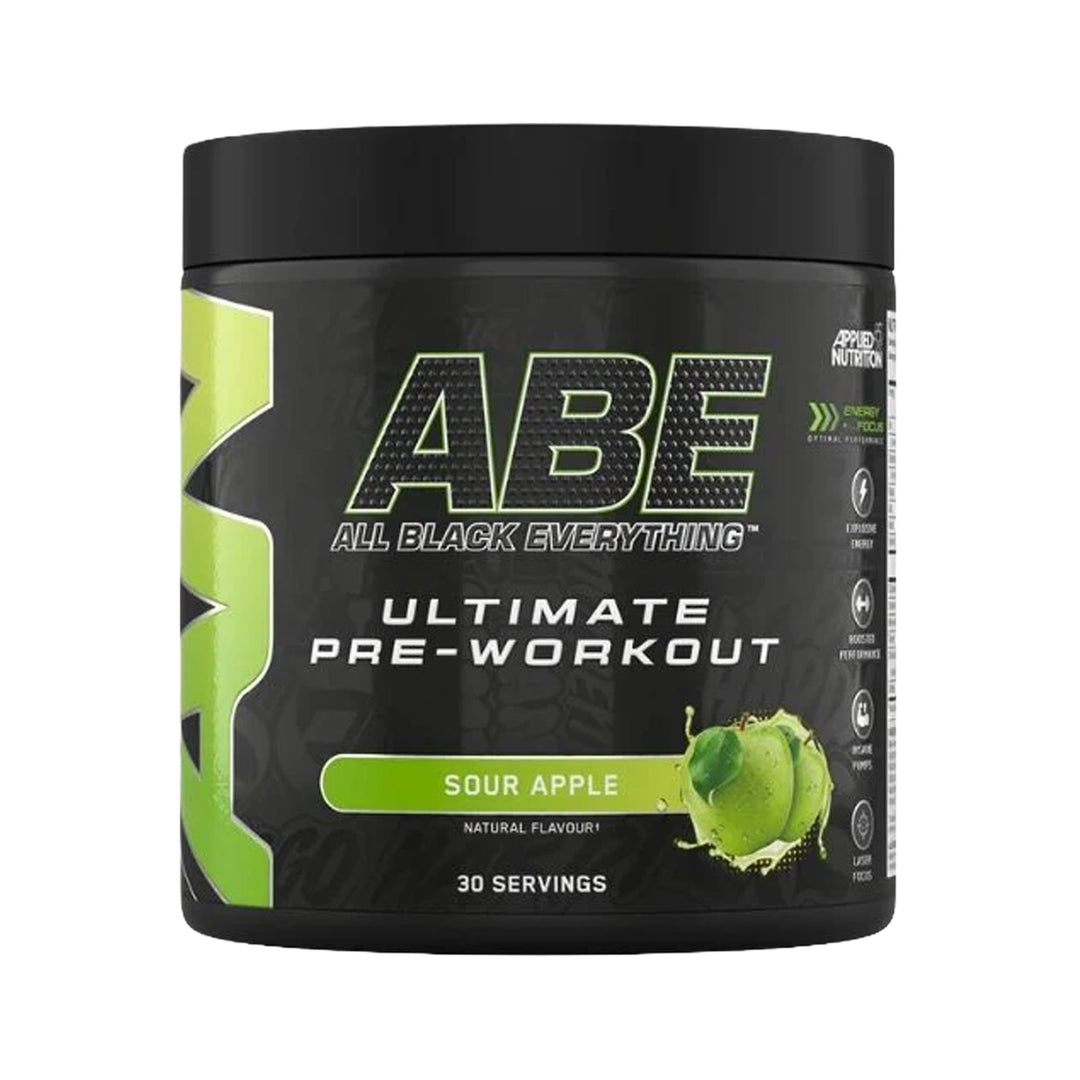Applied Nutrition ABE Ultimate Pre-Workout Sour Apple 375g – Prime Health Shop Malta