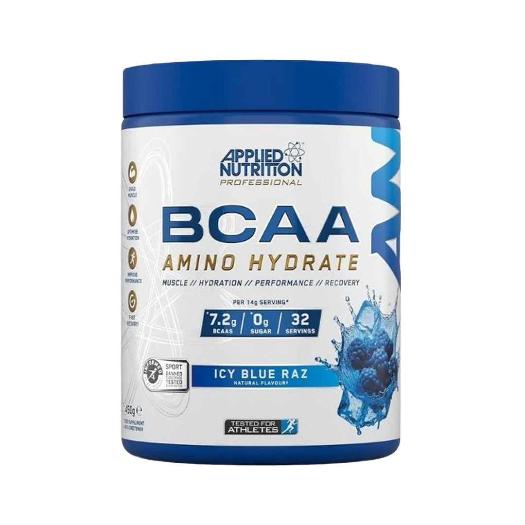 Applied Nutrition BCAA Amino Hydrate  Icy Blue Raz  450 g – Prime Health Shop Malta