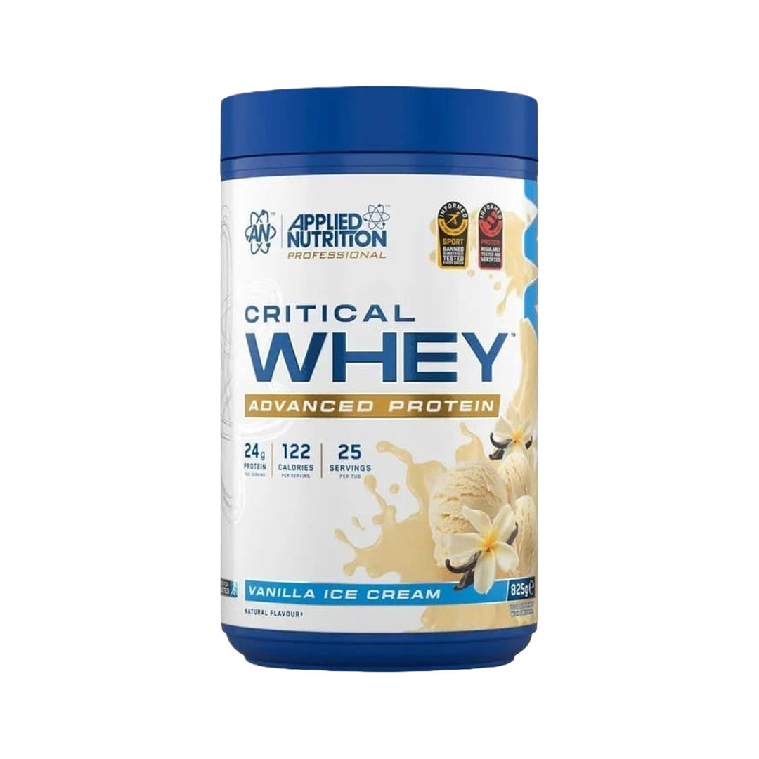 Applied Nutrition Critical Whey Vanilla Ice Cream 825g - Prime Health Shop Malta
