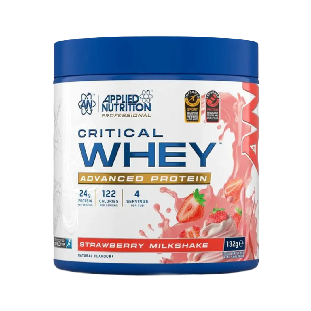 AN Critical Whey Strawberry Milkshake 132gr – Prime Health Shop Malta