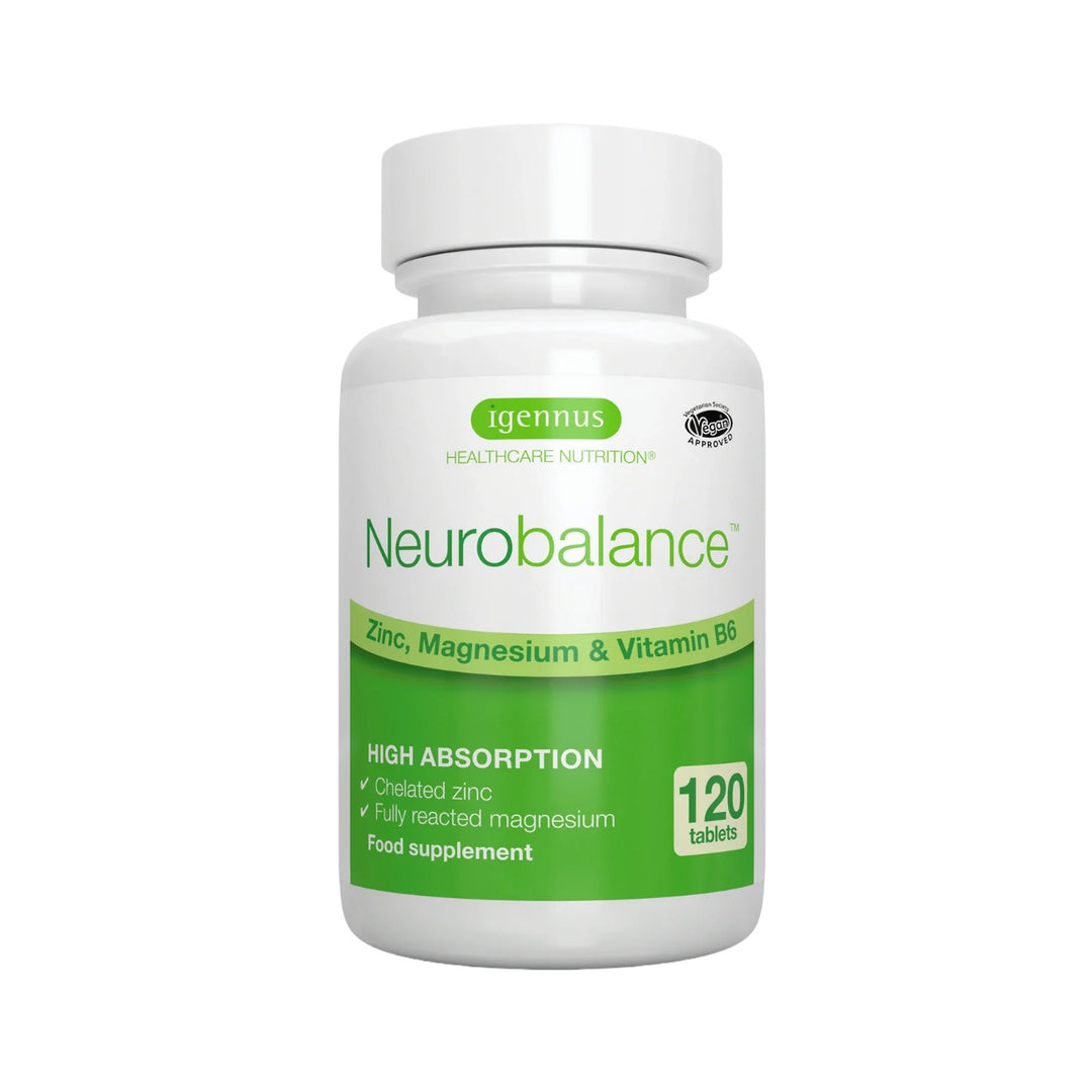 Igennus Neurobalance Zinc, Magnesium &amp; Vitamin B6 Tablets 120 Tablets