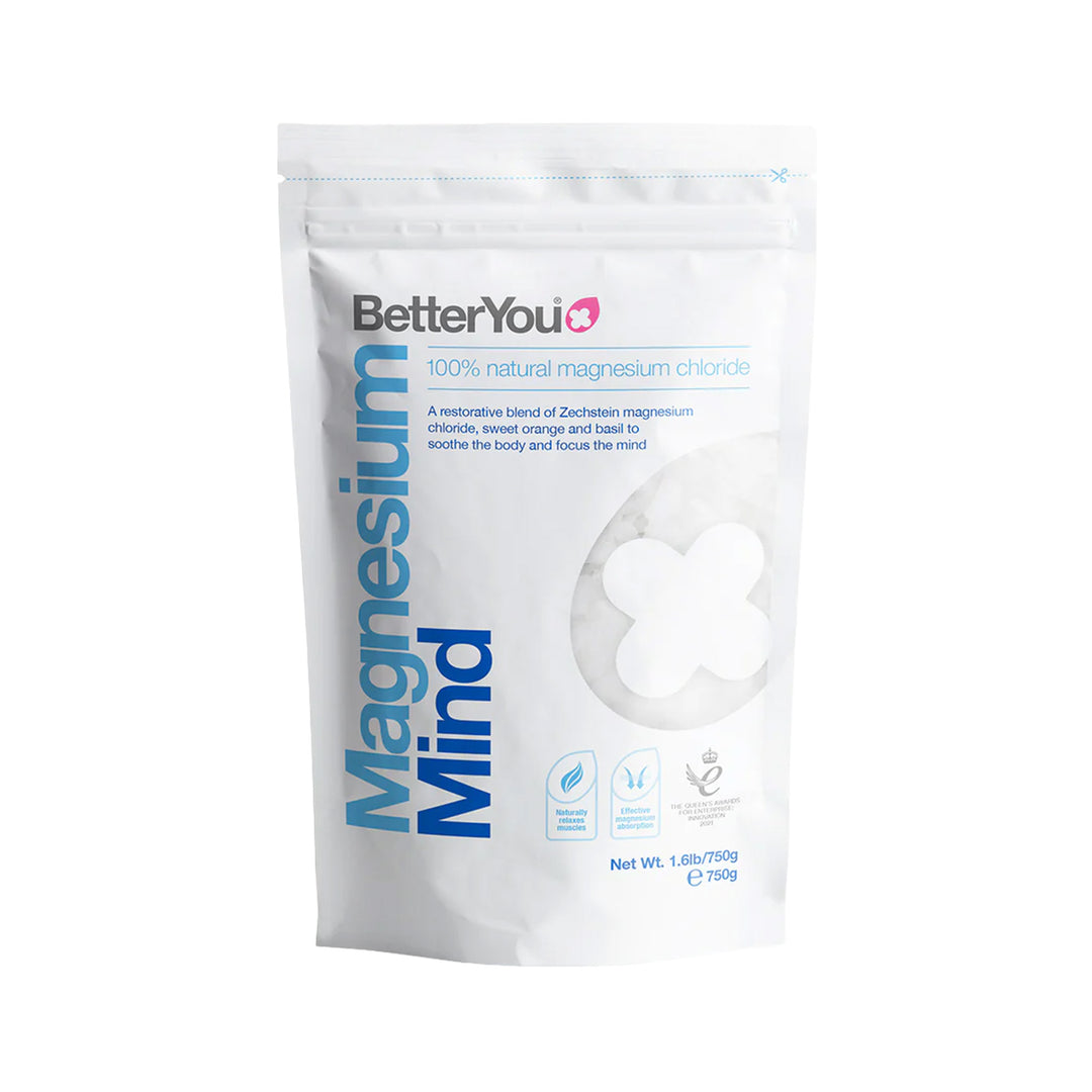 BetterYou Magnesium Mind Mineral Bath Flakes 750g - Prime Health Shop Malta