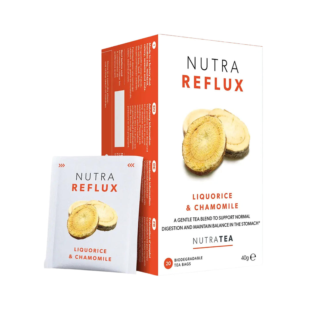 NutraTea Nutra Reflux Liquorice &amp; Chamomile Tea – Prime Health Shop Malta