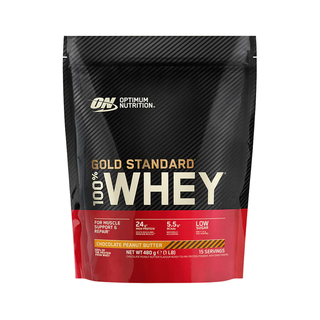 Optimum Nutrition Gold Standard 100% Whey Chocolate Peanut Butter Powder 480g