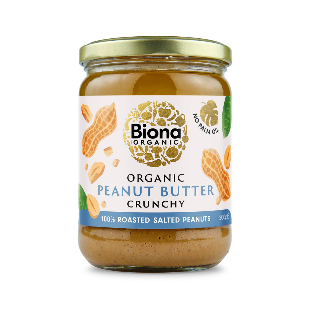 15% OFF Biona Peanut Butter CRUNCHY 500g - Prime Health Shop Malta