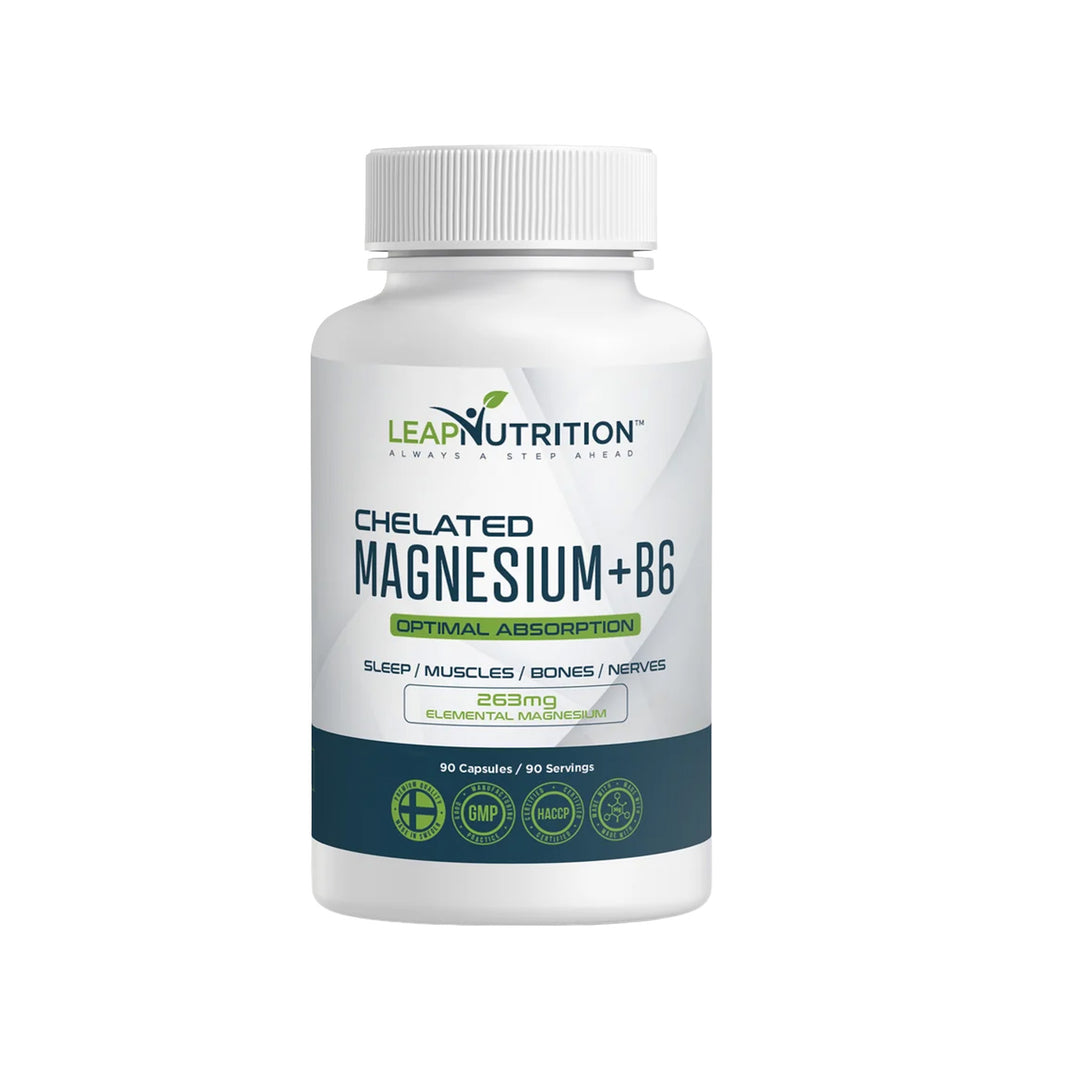 Leap Nutrition Chelated Magnesium + B6 - 90 Capsules