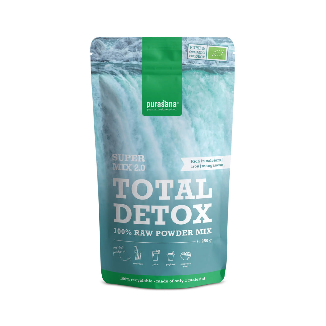 Purasana Total Detox Mix 100% Raw Powder Mix 250g
