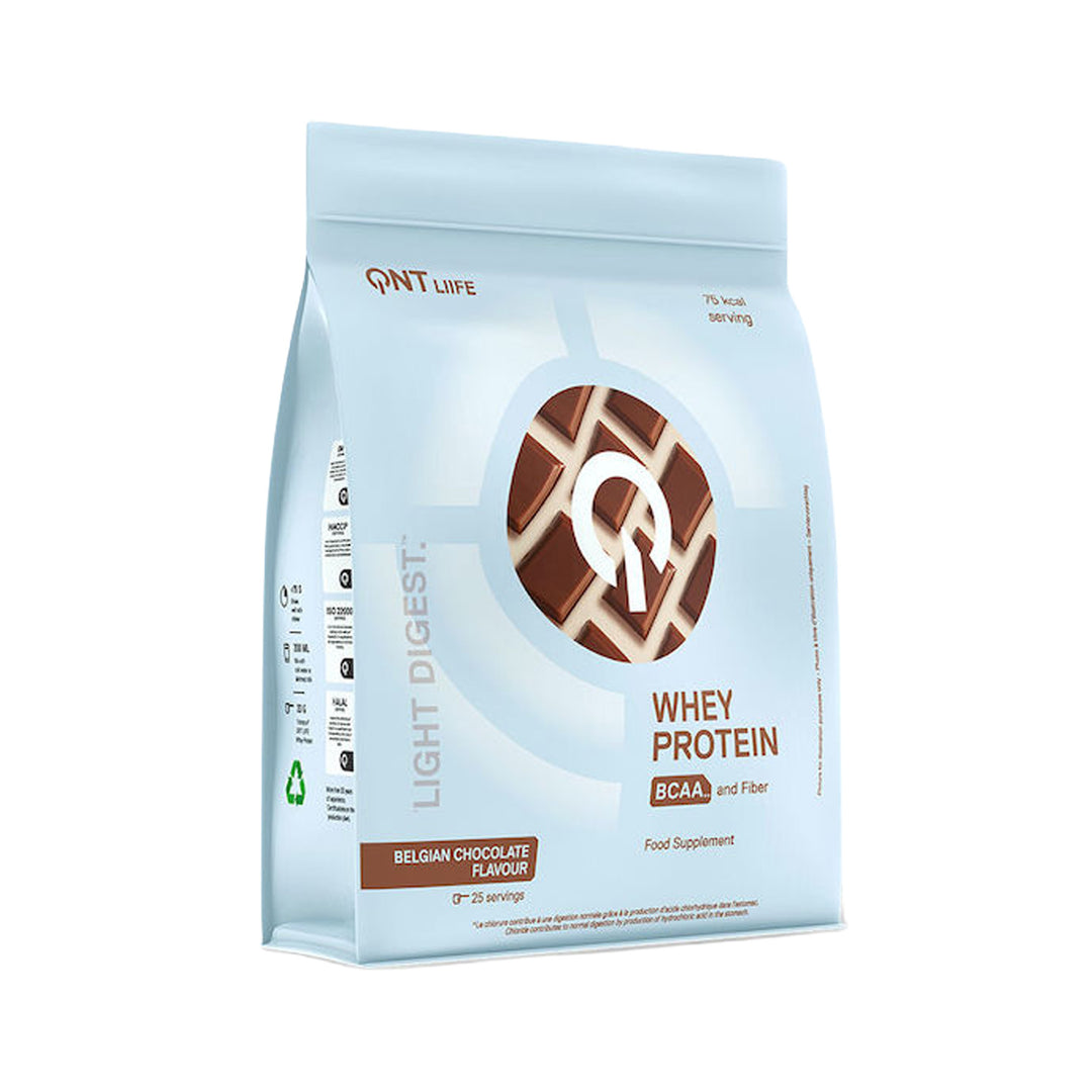 QNT Light Digest Whey Protein BCAA Belgian Chocolate 500g – Prime Health Shop Malta