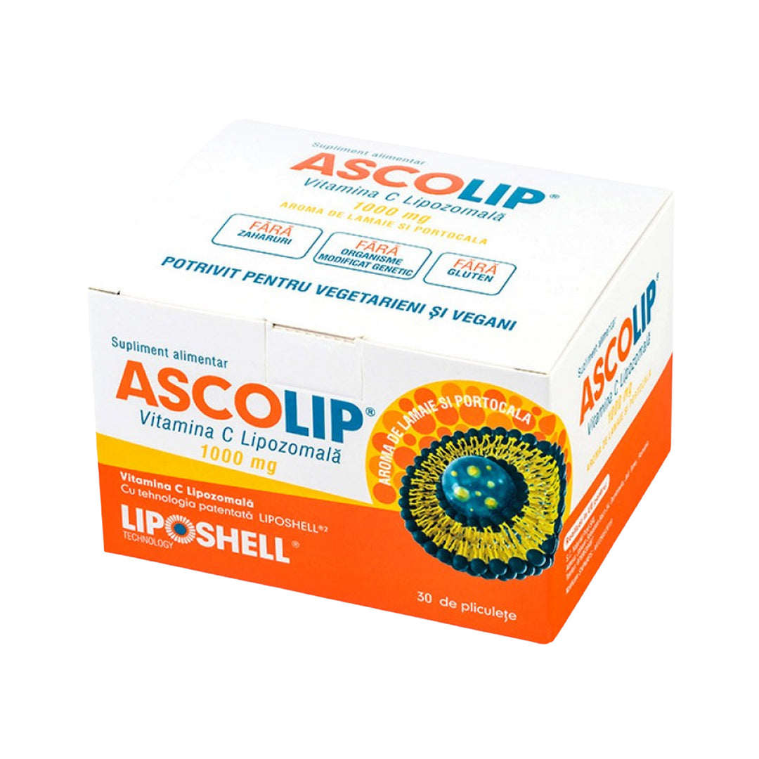 AscoLip Liposomal Vitamin C 1000mg - orange and lemon flavour – Prime Health Shop Malta