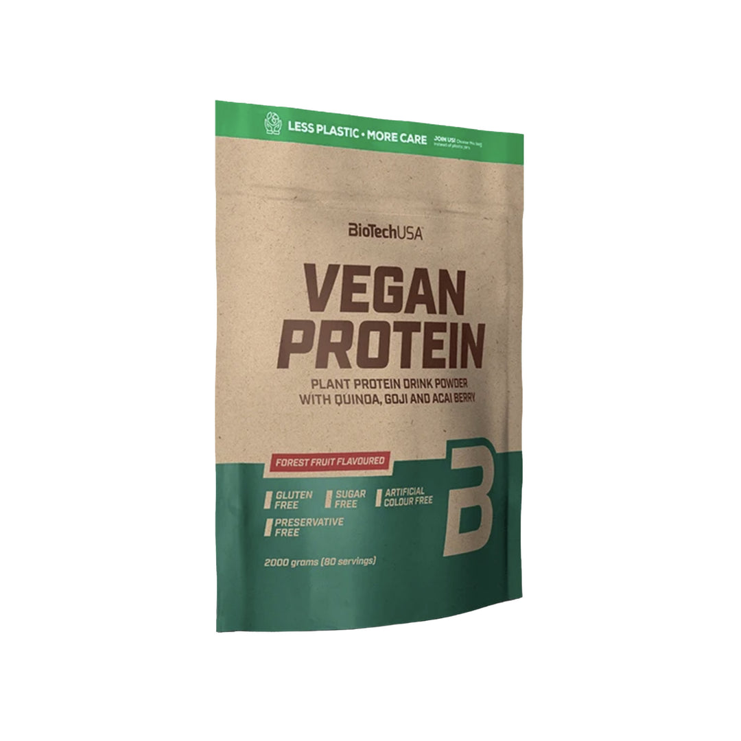 BioTechUSA Vegan Protein Powder Forest Fruit 2000g (80 Servings)