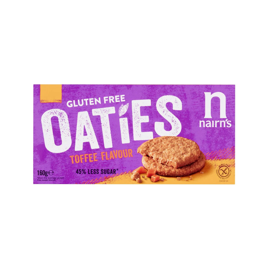 Nairns Gluten Free Oaties 160g Toffee Flavour – Prime Health Shop Malta