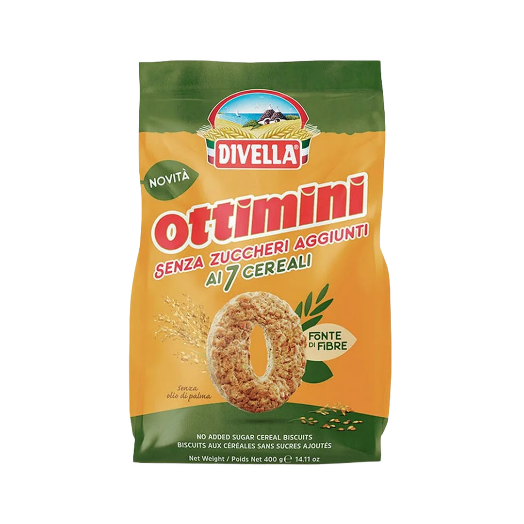 Divella Sugar Free Ottimini Ai 7 Cereali 400g - Prime Health Shop Malta
