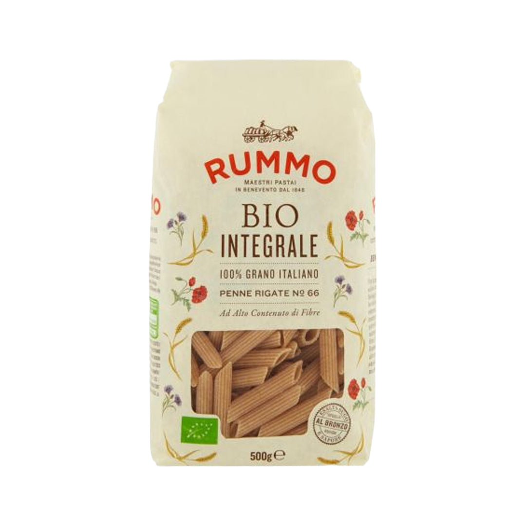 Rummo w66 Bio Organic Integral E Penne Rigate 500g – Prime Health Shop Malta