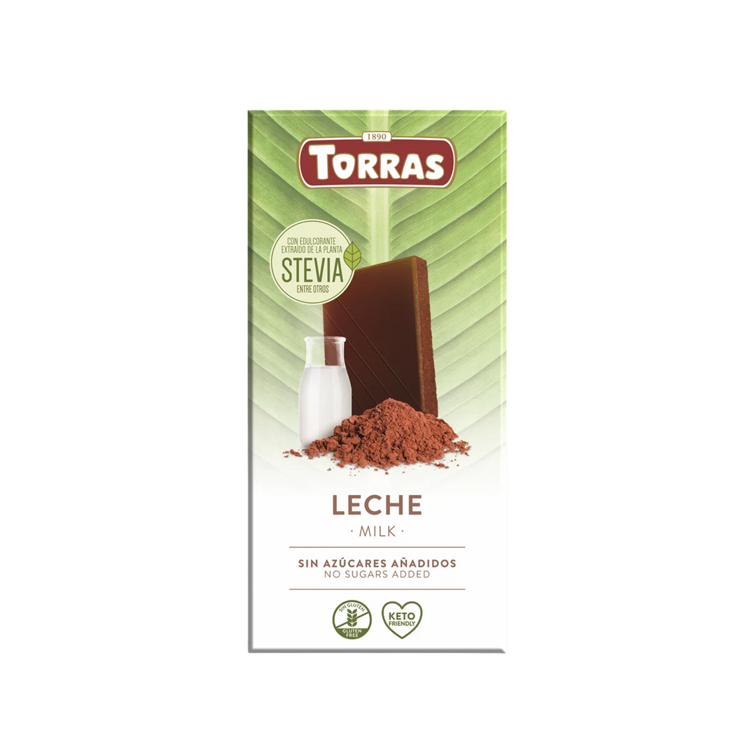 Torras Stevia Milk Chocolate 100g
