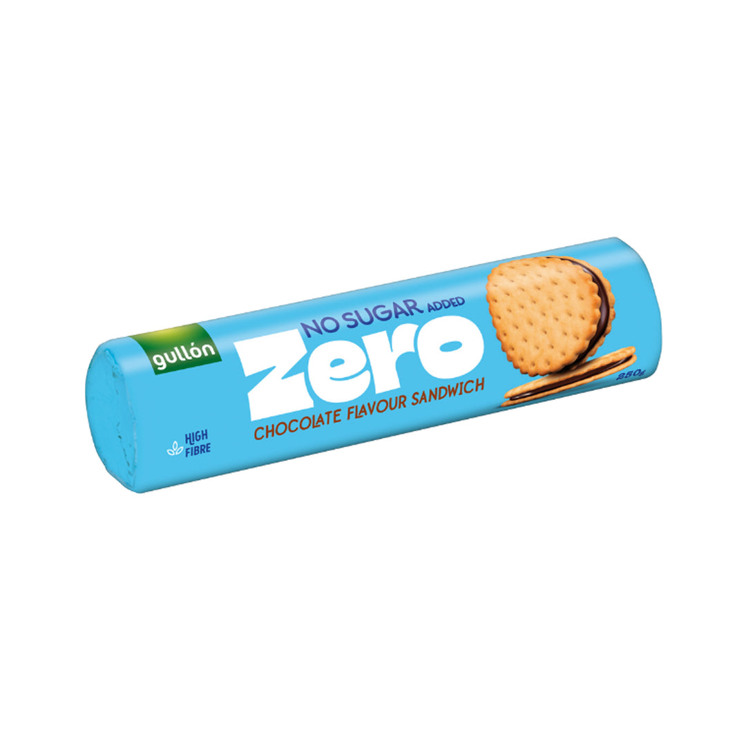 Gullon  No Sugar Added Zero chocolate flavour sandwich biscuits 250g – Prime Health Shop Malta