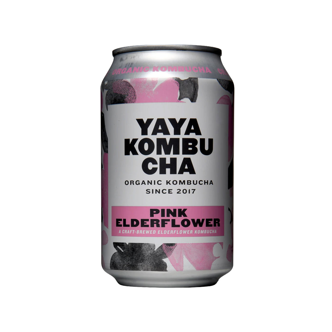Yaya Organic Kombucha Pink Elderflower 330ml 