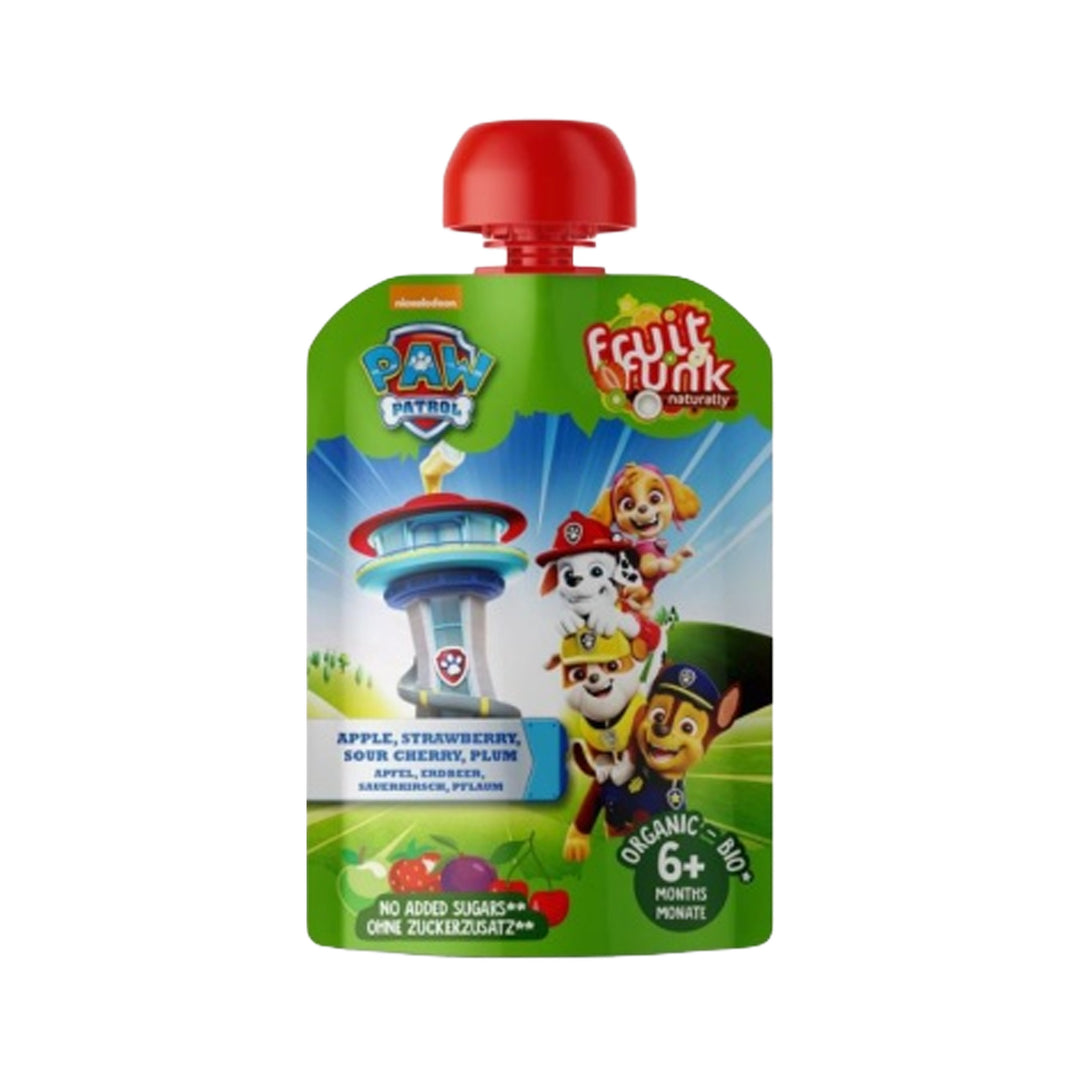 Fruit Funk Pouch Apple, Strawberry,Sour Cherry,Plum 90g Paw Patrol - Prime Health Shop Malta