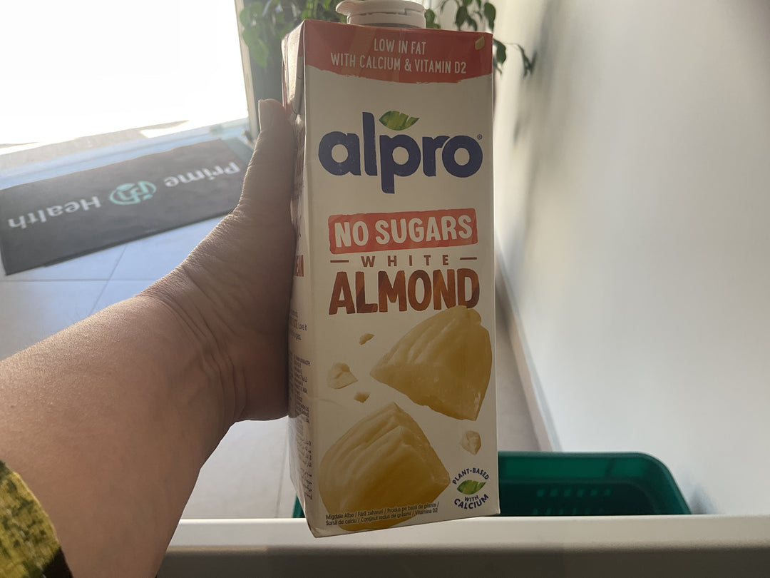 Alpro No Sugar White Almond Drink 1L – Non-Toasted &amp; Vegan