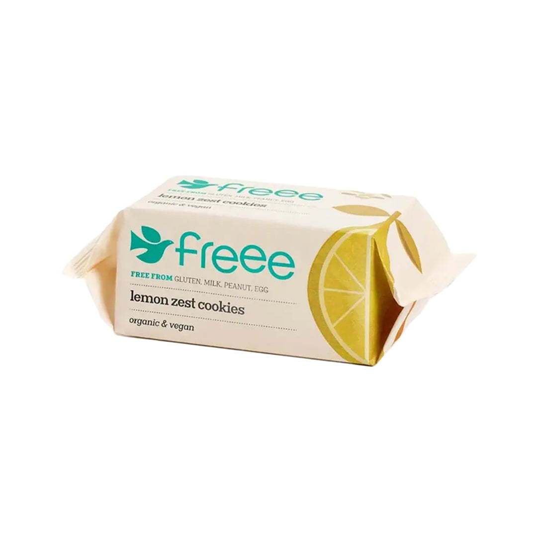 Freee Lemon Zest Cookies Free From Gluten, Milk, Peanut, Egg 150g - organic &amp; vegan - Prime Health Shop Malta