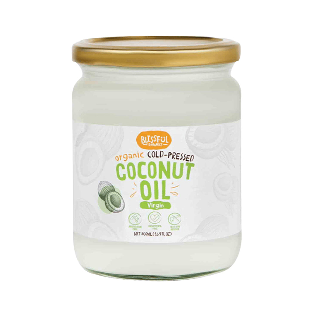 Blissful Organic Cold-Pressed Coconut Oil500ml - extra virgin – Prime Health Shop Malta