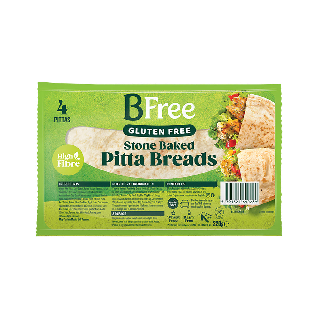 BFree Stone Baked Pitta Bread 220g - Gluten Free – Prime Health Shop Malta