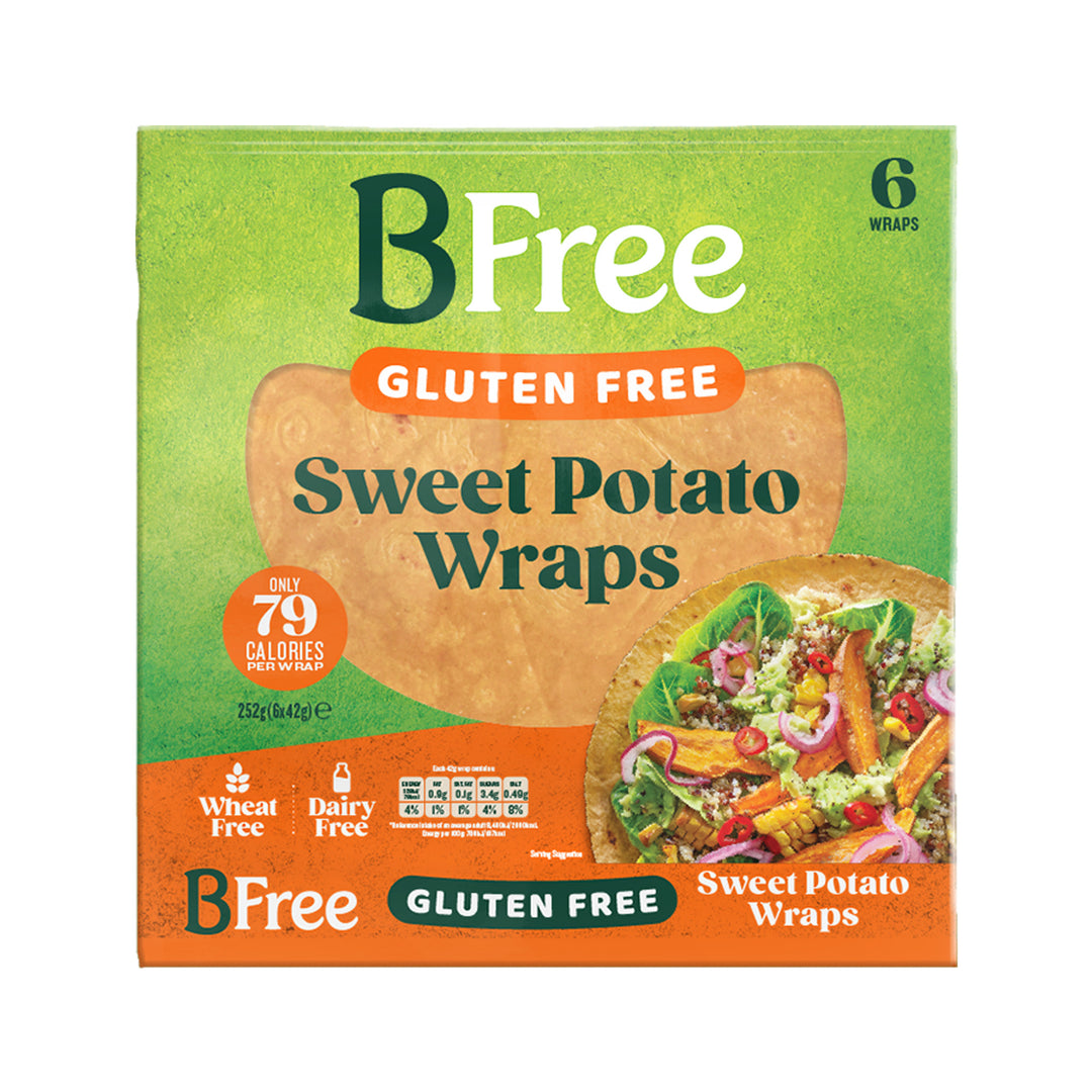 BFree Sweet Potato Wraps 6x42g - Gluten Free – Prime Health Shop Malta
