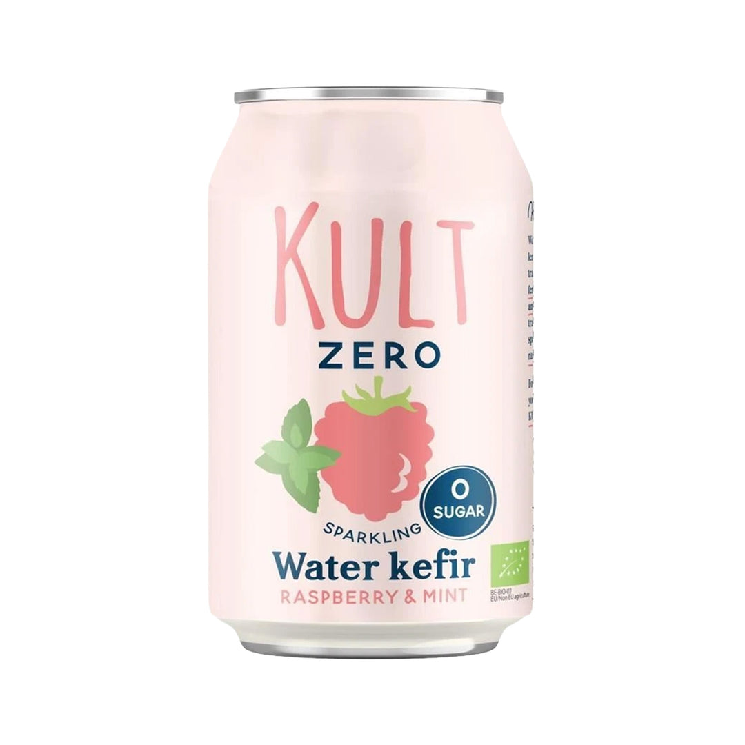 Kult Water Kefir 330ml - Raspberry &amp; Mint – Prime Health Shop Malta