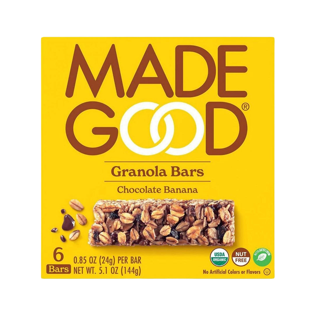 Made Good Organic Chewy Granola Bars 6x24g - Chocolate Banana - Nut Free &amp; Gluten Free – Prime Health Shop Malta