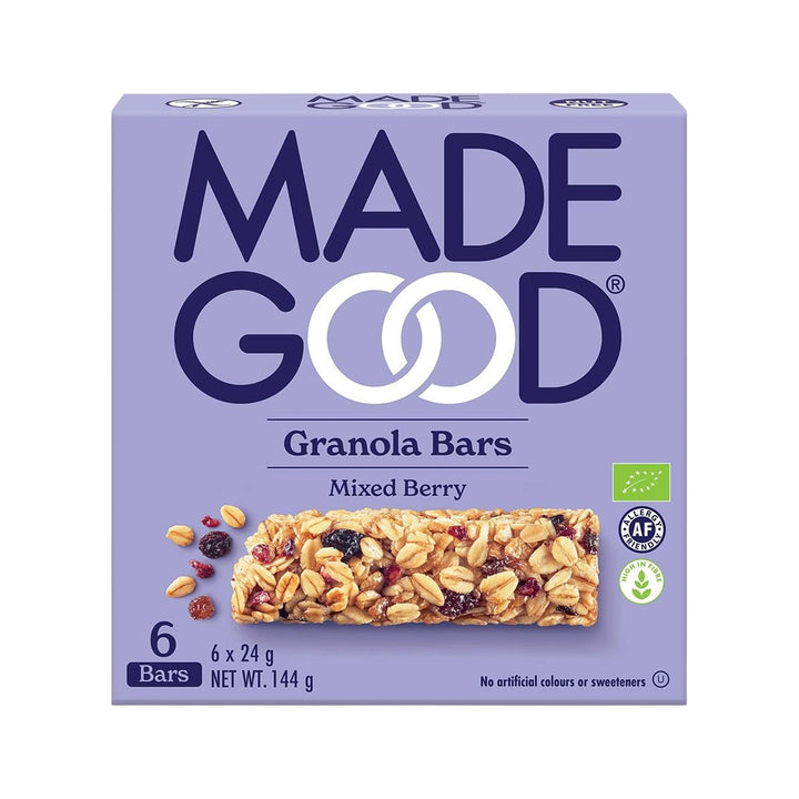 Made Good Organic Granola Bars 6x24g - Mixed Berry - Nut Free - Gluten Free – Prime Health Shop Malta
