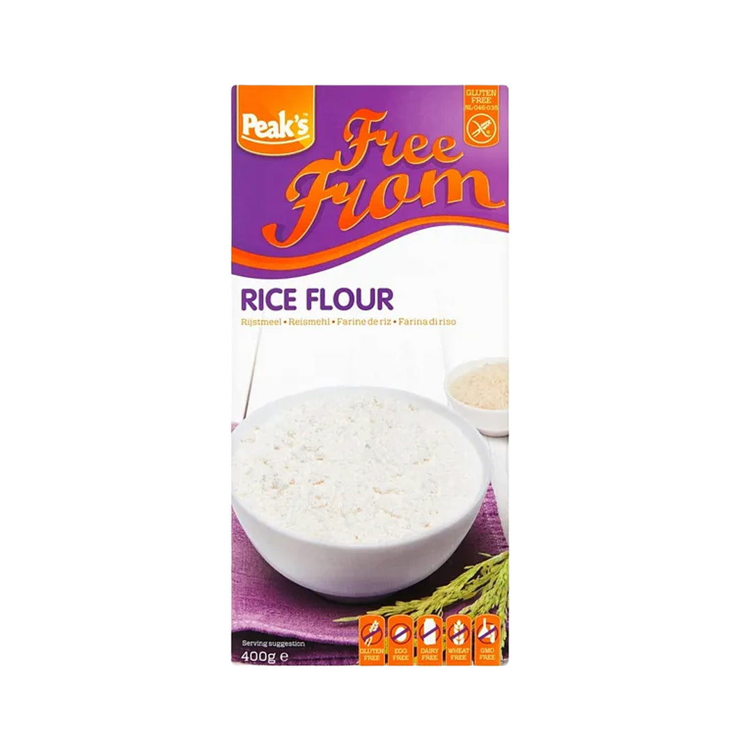 Peak’s Rice Flour Free From Gluten, Egg, Dairy 400g – Prime Health Shop Malta