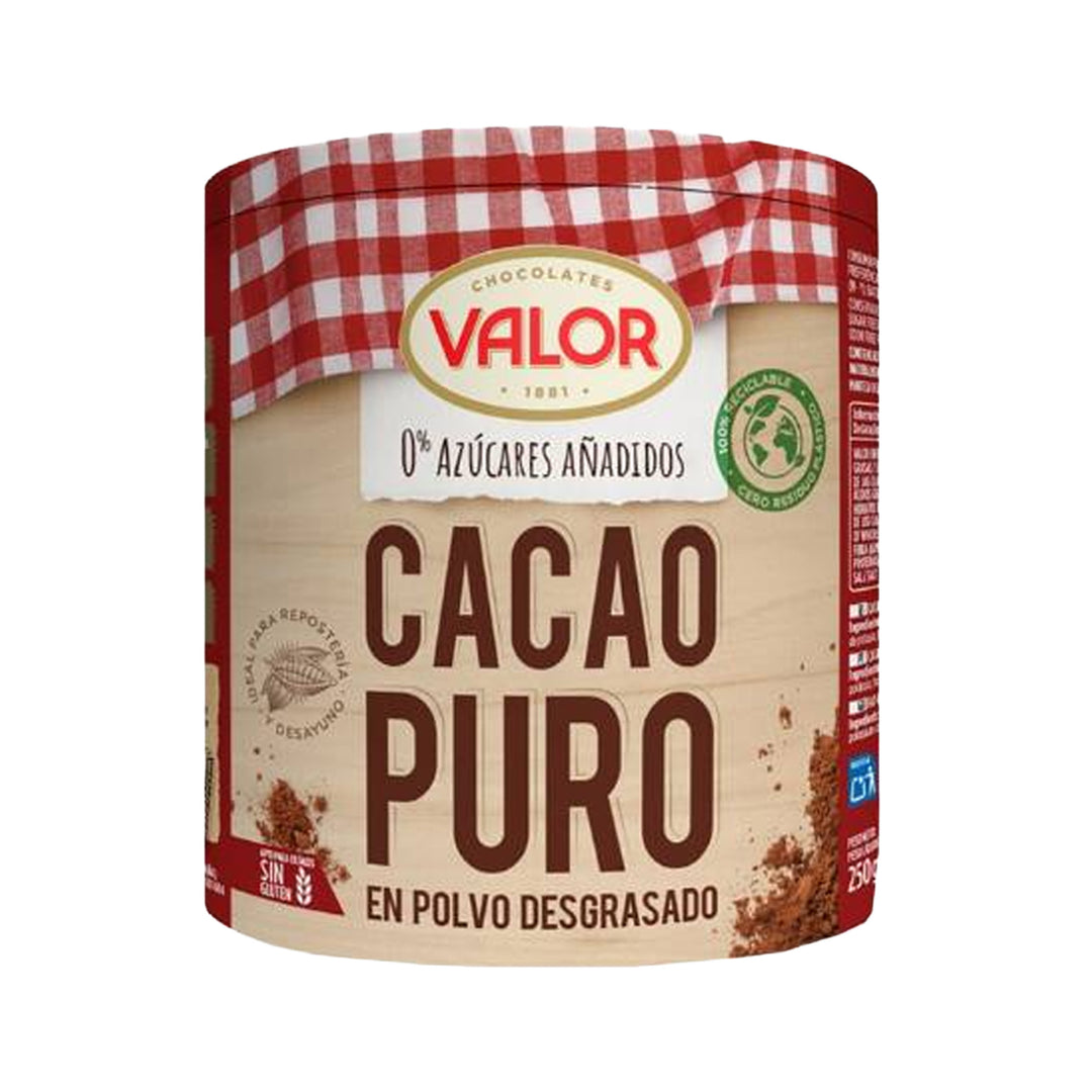 Valor Pure Cacao Powder 250g – Prime Health Shop Malta