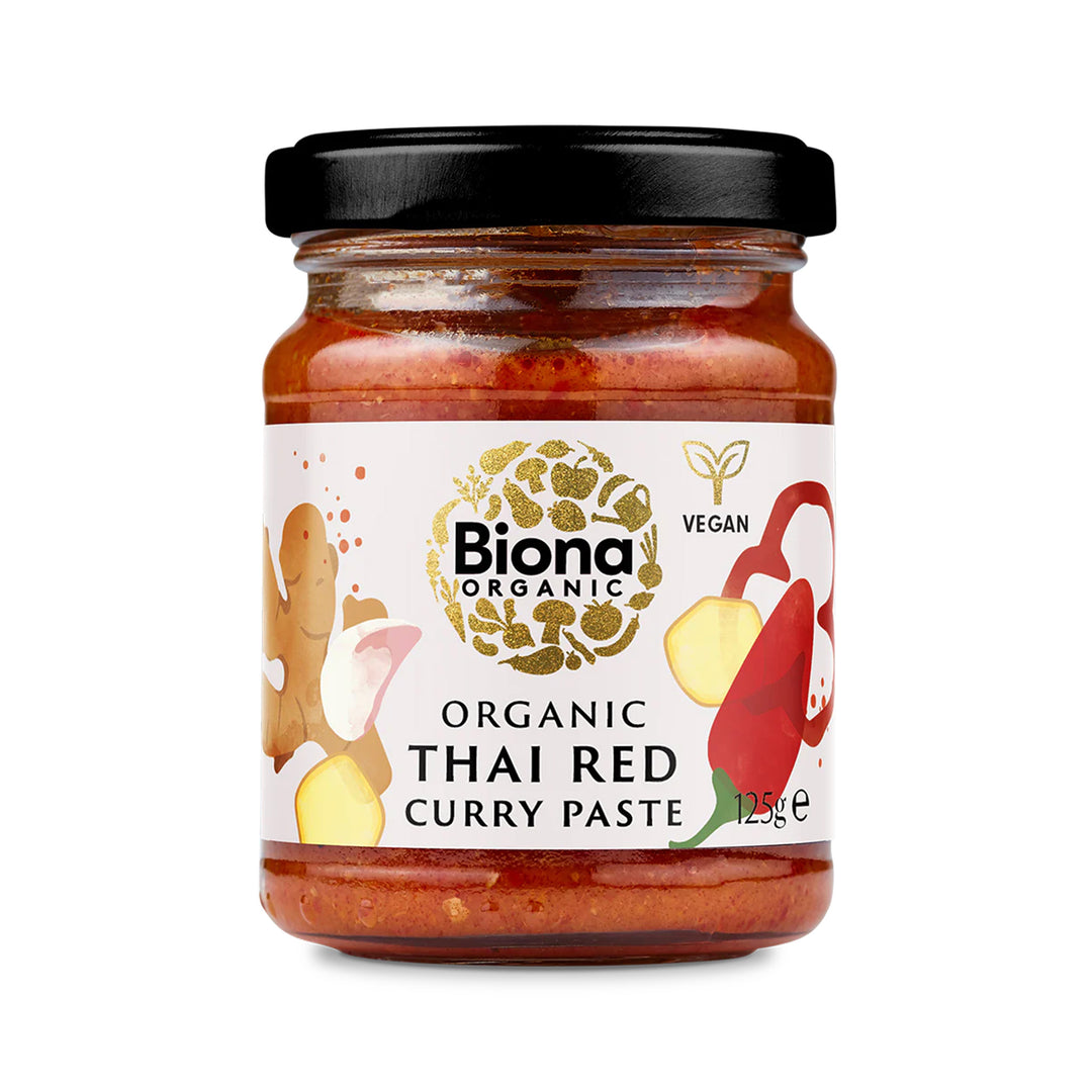 Biona Organic Thai Red Curry Paste 125g – Prime Health Shop Malta